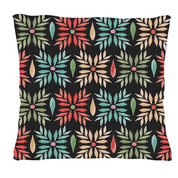 Fairy Wonderland Outdoor/Indoor Teal Pillow Cover