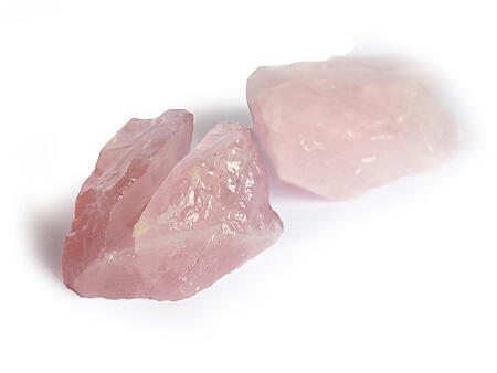 Rose Quartz Rough Card Holder - Divine Clarity
