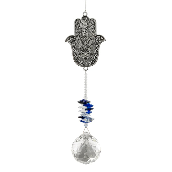 Eternity Crystal Wishing Thread Hamsa/Khamsa - Divine Clarity