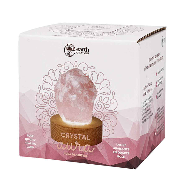 Rose Quartz LED Healing Lamp - Divine Clarity