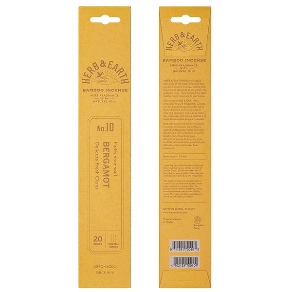Herb & Earth Incense Sticks - Bergamot - Divine Clarity