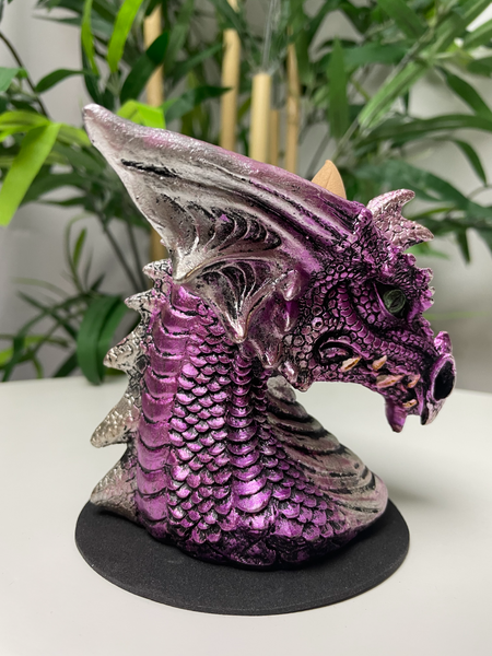 Dragon Bust Backflow Incense Burner - Divine Clarity