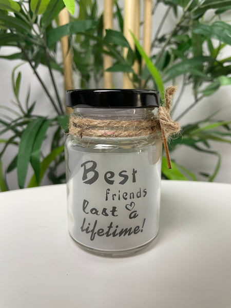 Best Friends Last A Lifetime - Light Up Glass Bottle - Divine Clarity
