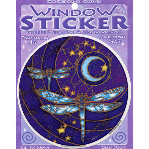 Window Sticker: Dragonfly Moon - Divine Clarity