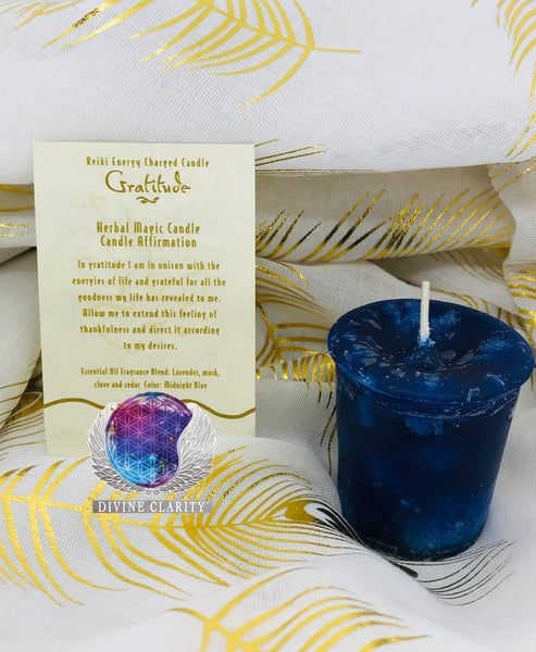 Gratitude Reiki Charged Votive - Divine Clarity
