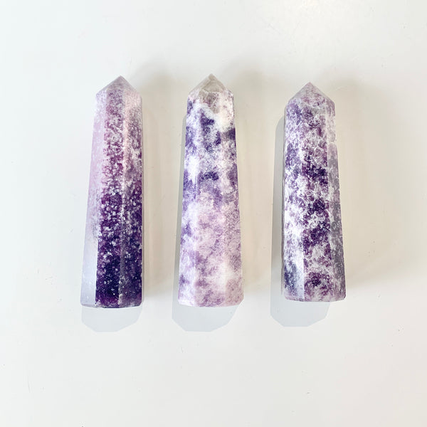 Lepidolite Obelisk - Divine Clarity