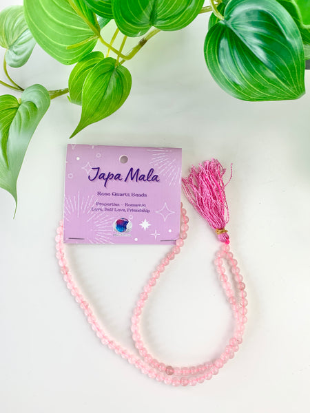 Japa Mala Bead Necklace - Various Bead Options - Divine Clarity