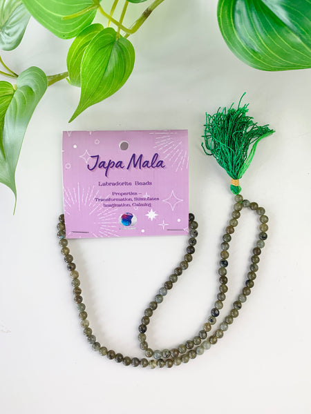 Japa Mala Bead Necklace - Various Bead Options - Divine Clarity