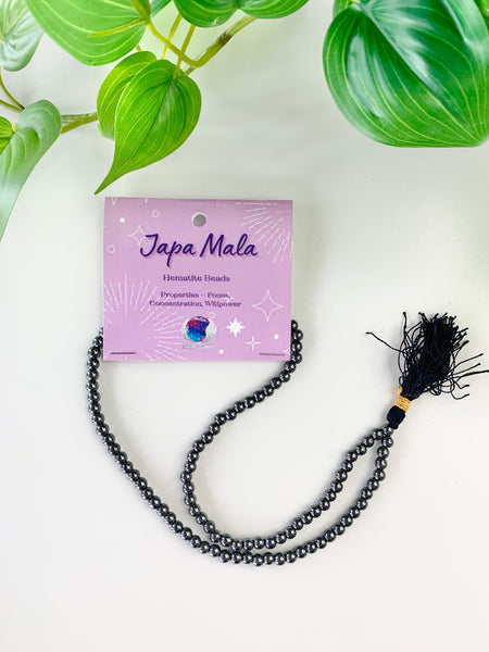 Japa Mala Bead Necklace - Various Bead Options - Divine Clarity