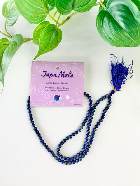 Japa Mala Bead Necklace - Various Bead Options - Divine Clarity