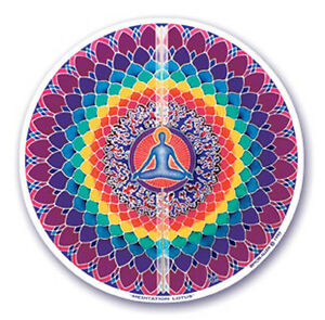 Window Sticker: Meditation Lotus - Divine Clarity