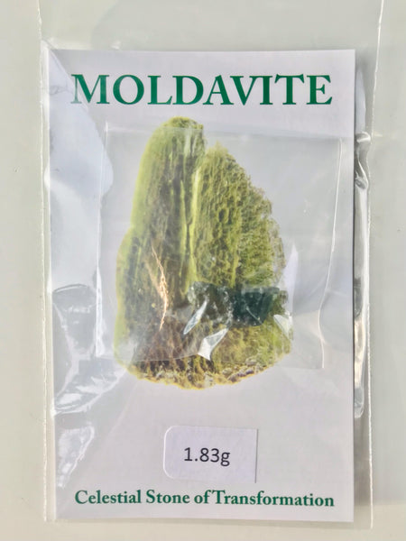 Moldavite Raw Stone (1.83g) - Divine Clarity