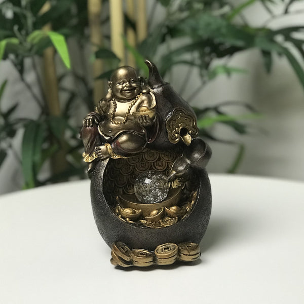 Happy Buddha Backflow Incense Burner - Divine Clarity