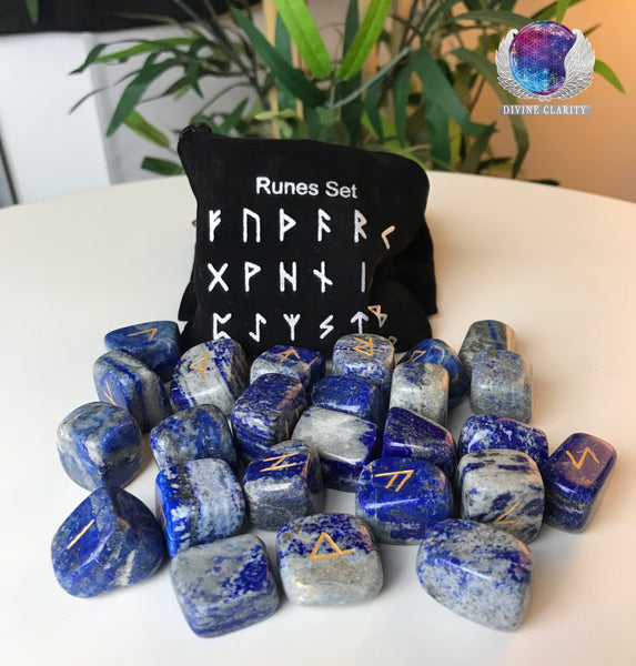 Divination Rune Set - Lapis Lazuli - Divine Clarity