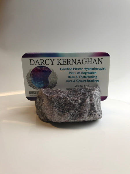 Lepidolite Rough Card Holder - Divine Clarity