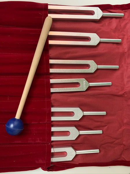7 Chakra Tuning Fork Set - Divine Clarity
