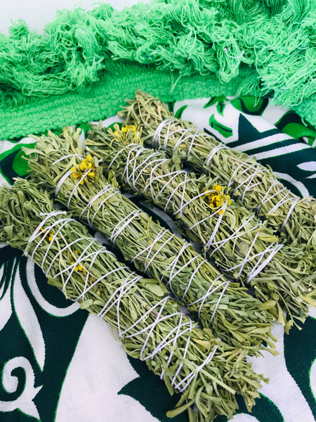Organic Rue Smudge Stick 6" - Divine Clarity