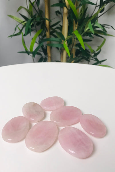 Rose Quartz Thumb Stone/Worry Stone - Divine Clarity