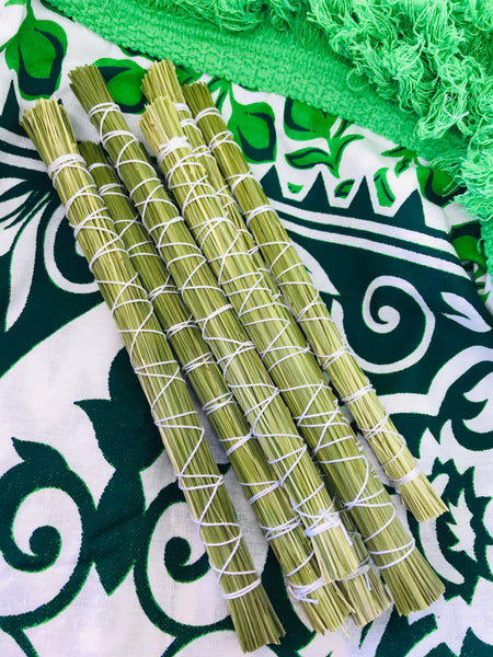 Organic Sweetgrass Smudge Stick 8" - Divine Clarity