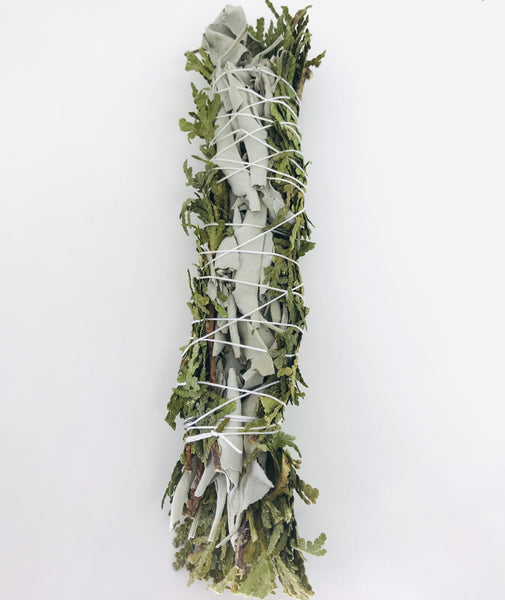 Organic Cedar & Sage Smudge Stick 8" - Divine Clarity
