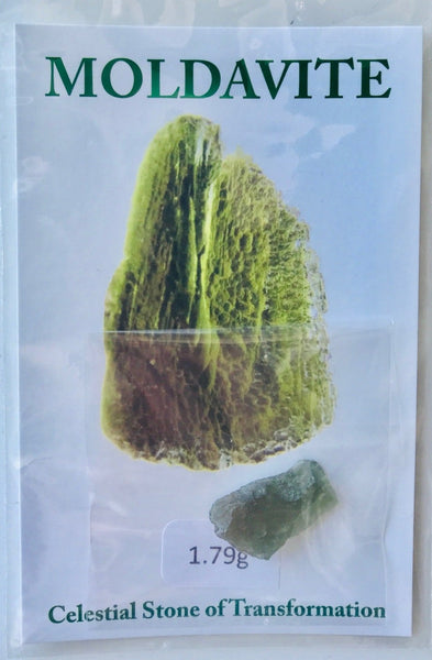 Moldavite Raw Stone (1.79g) - Divine Clarity