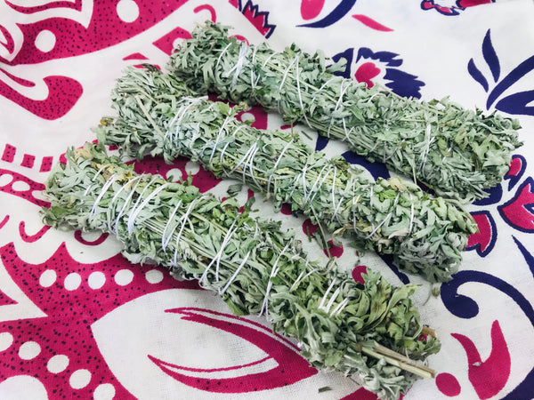 Organic Wormwood Smudge Stick 6" - Divine Clarity