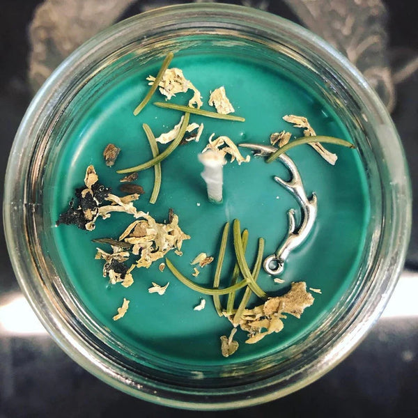 Green Man Forest Spirit Blessing 7 Days Candle - Madame Phoenix - Divine Clarity