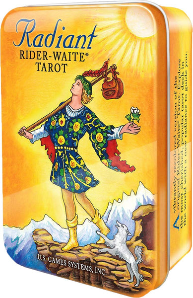 Radiant Rider-Waite Tin Tarot Cards - Divine Clarity