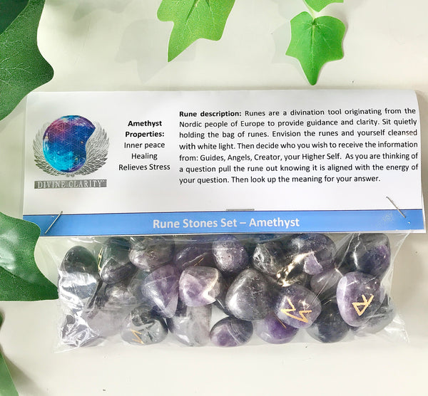 Divination Rune Set - Amethyst - Divine Clarity