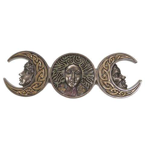 Triple Moon Goddess Plaque - Divine Clarity
