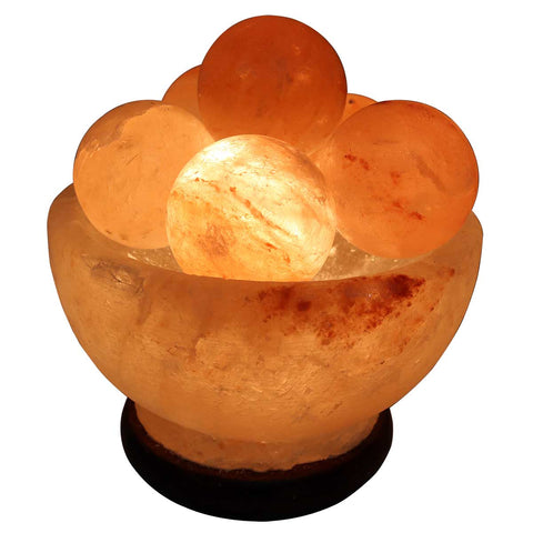 Natural Himalayan Salt Lamp With Massage Balls