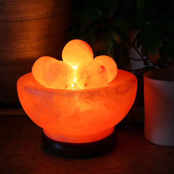 Natural Himalayan Salt Lamp With Massage Balls