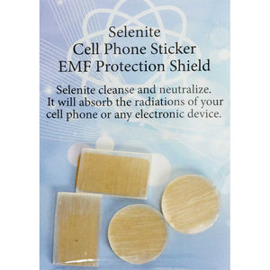 Selenite EMF Protective Stickers - 4 Pack - Divine Clarity