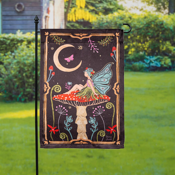 Fairy Wonderland Reversible Lustre Garden Flag