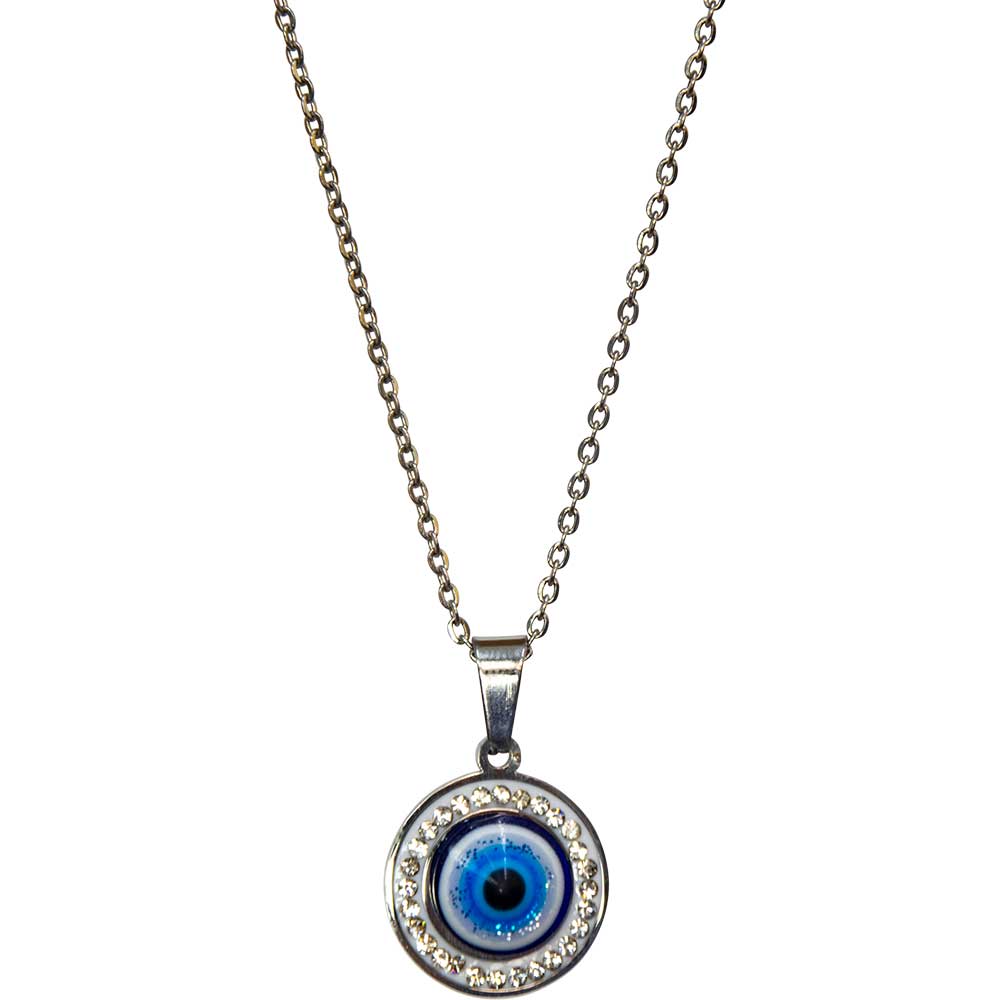 Evil Eye Necklace & Pendant with Gems