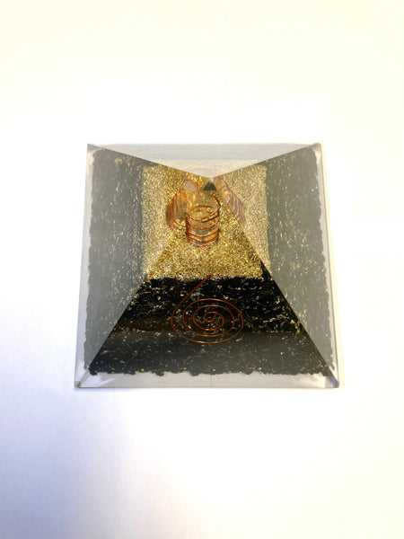 Black Tourmaline Orgone Pyramid - X-Large