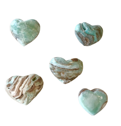 Caribbean Calcite Heart - Small - Divine Clarity