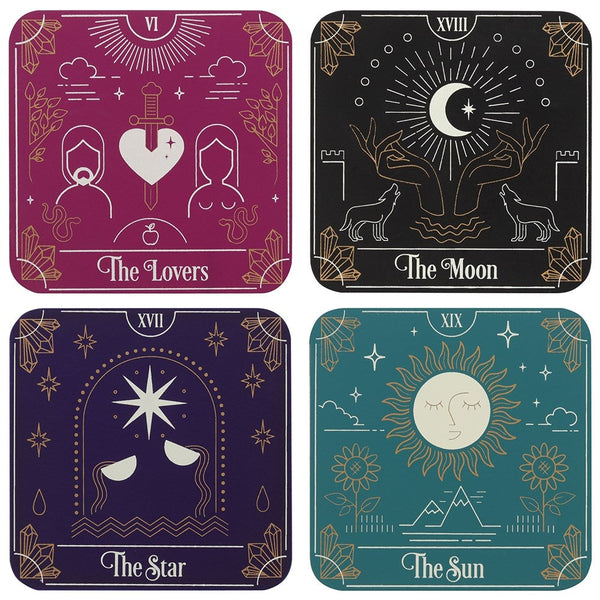 Tarot Card Coaster Set - Divine Clarity
