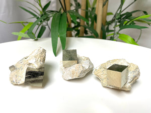 Pyrite Cube on Matrix - Top Grade - Divine Clarity