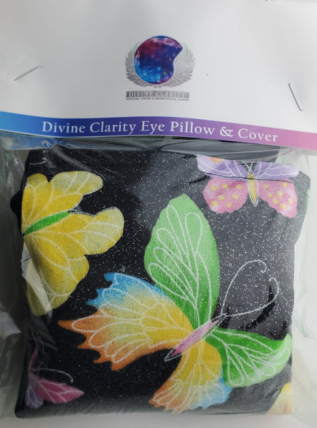 Eye Pillow - Butterfly Glitter Cover - Divine Clarity