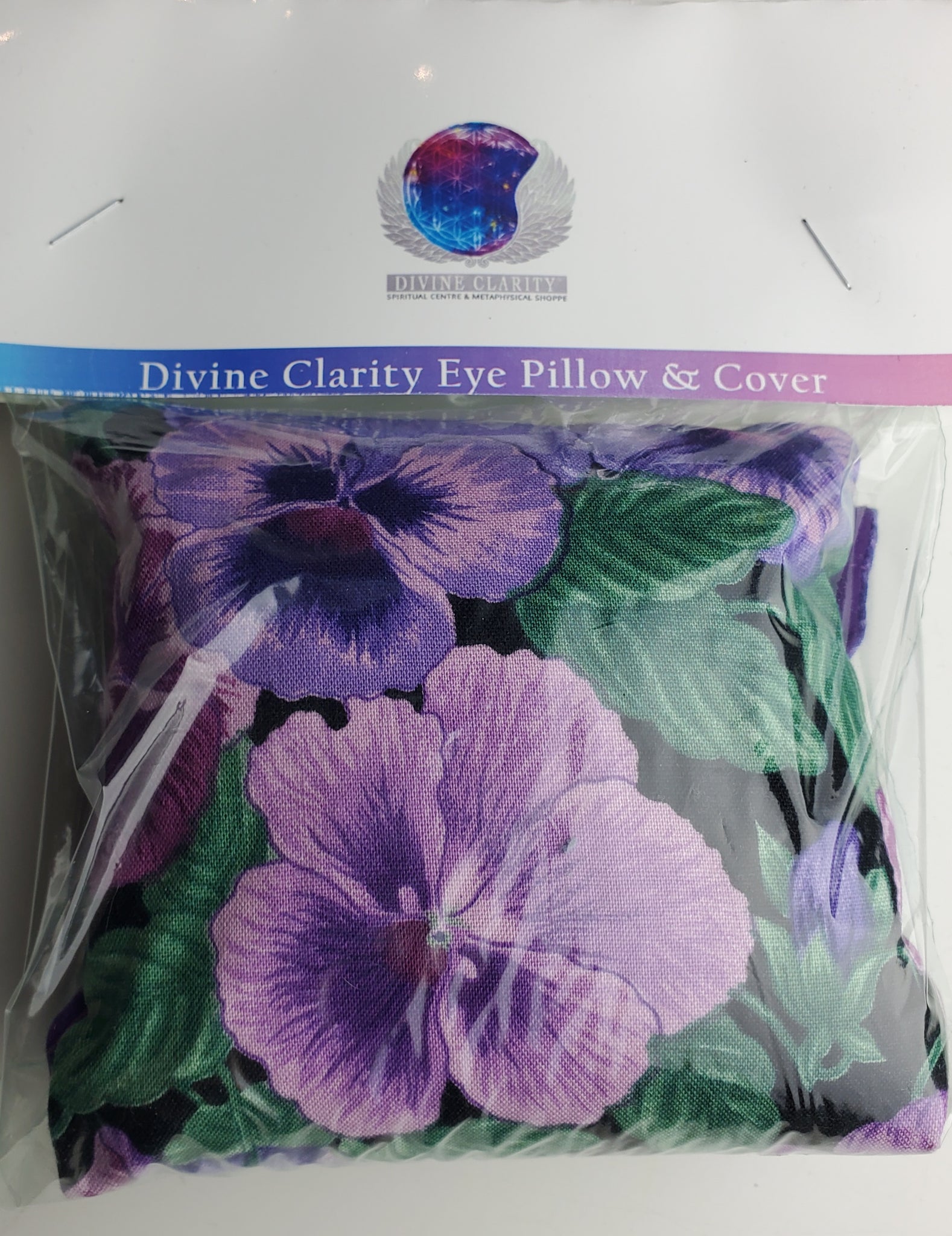 Eye Pillow - Purple Flower Cover - Divine Clarity