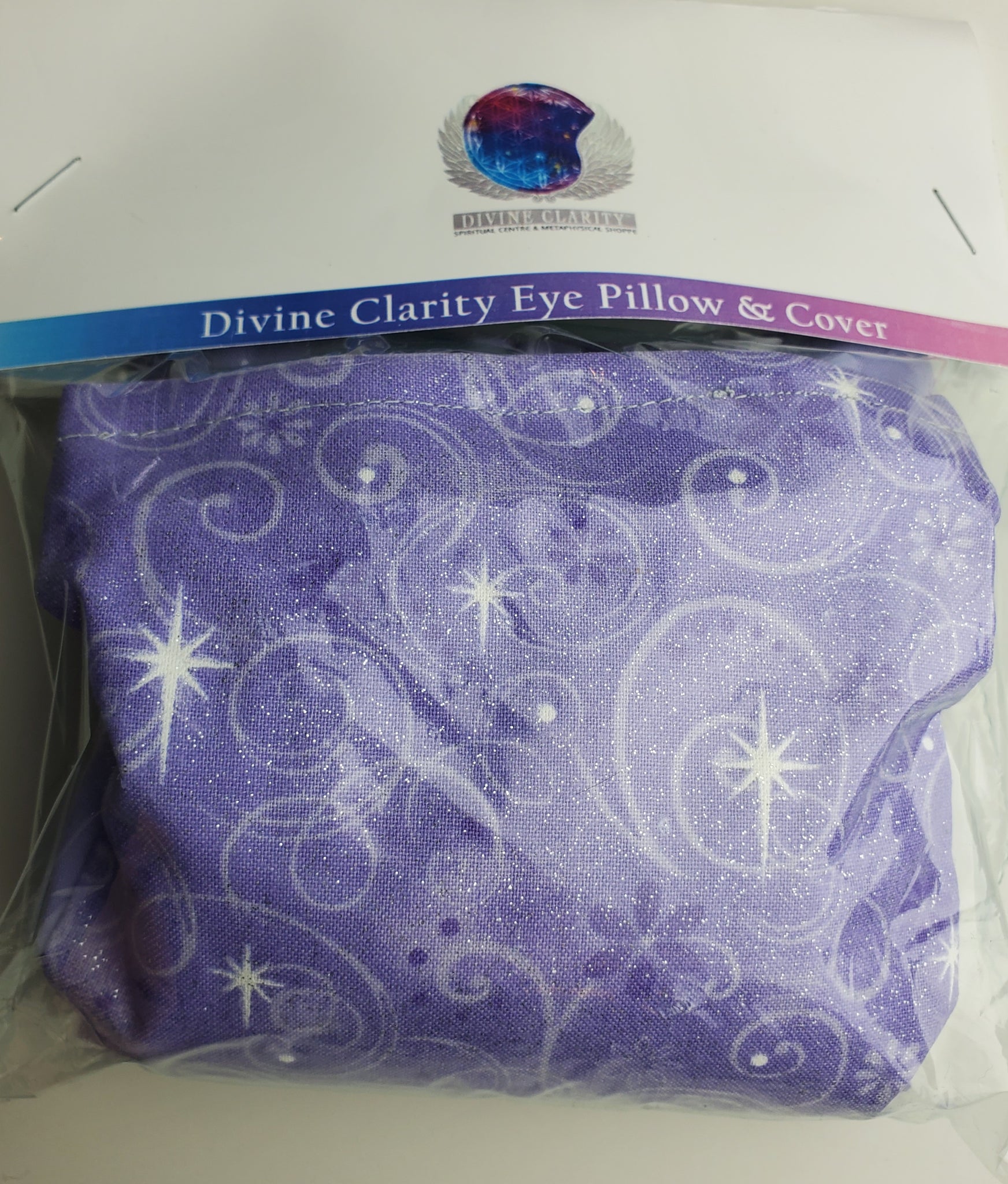 Eye Pillow - Light Purple Swirl Cover - Divine Clarity