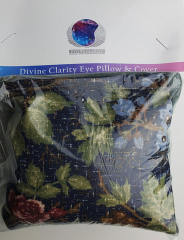 Eye Pillow - Navy Leaf Cover - Divine Clarity