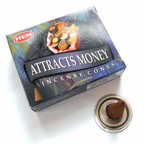 Attracts Money Incense Cones - HEM - Divine Clarity
