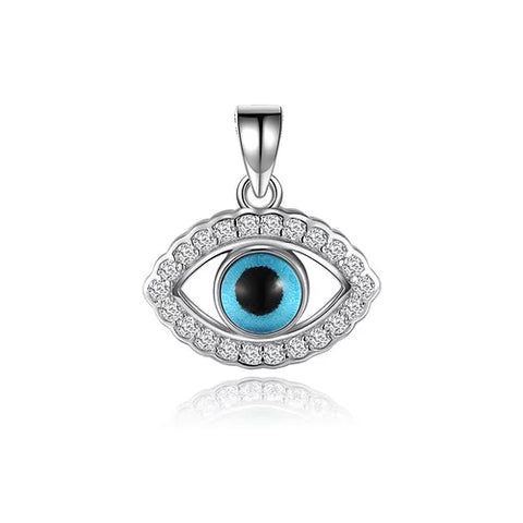Evil Eye 925 Sterling Silver Pendant - Divine Clarity