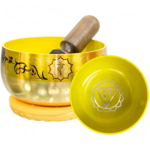 Solar Plexus Chakra Singing Bowl Set 5" - Divine Clarity