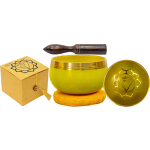 Solar Plexus Chakra Singing Bowl Set 3" - Divine Clarity