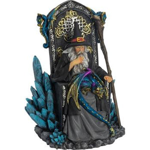 Seated Wizard w/ Dragon Statue - Divine Clarity