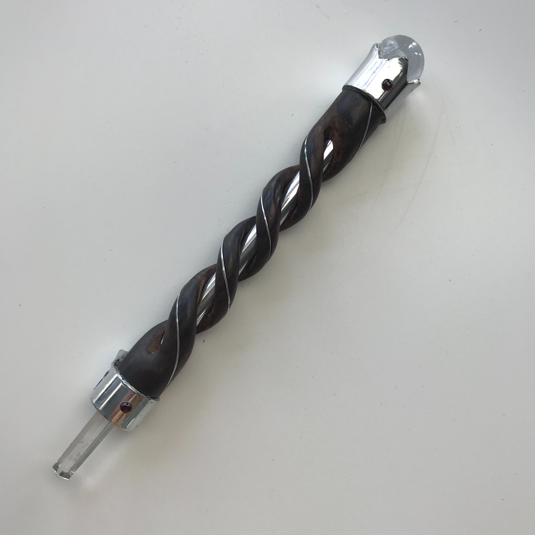 Rosewood Spiral Wand