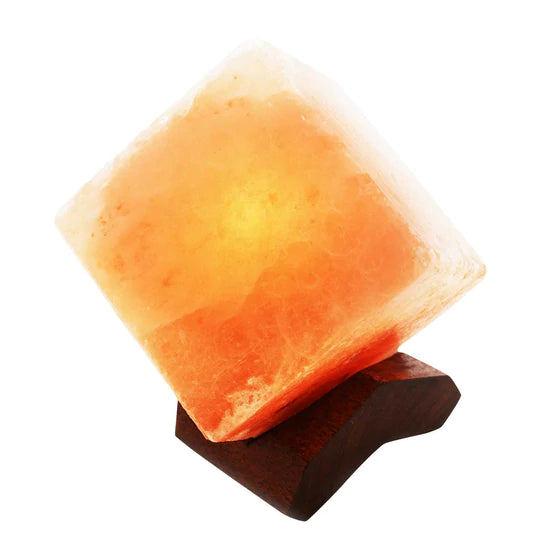 Himalayan Salt Lamp Cube - LED Color Changing - Divine Clarity